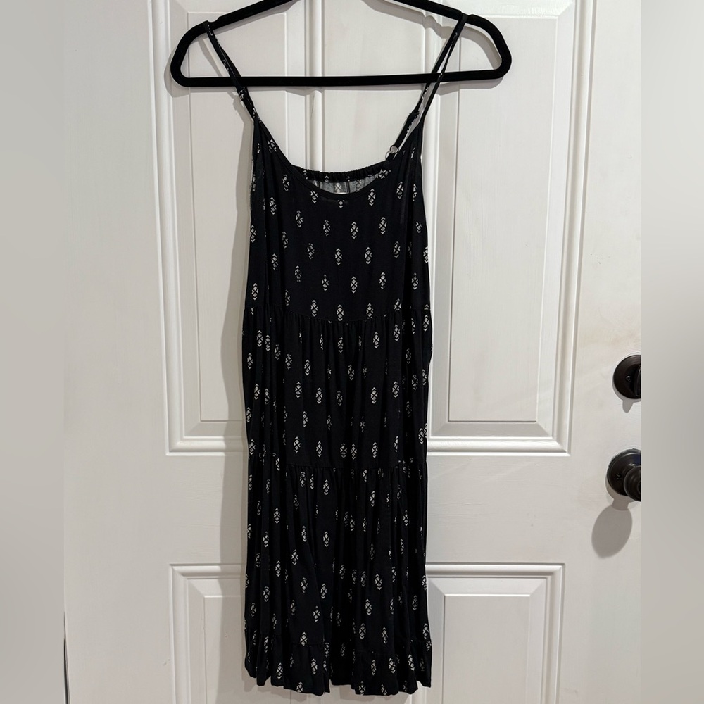 Mossimo Black White Pattern Adjustable Strap Cami Dress Target Womens Small S